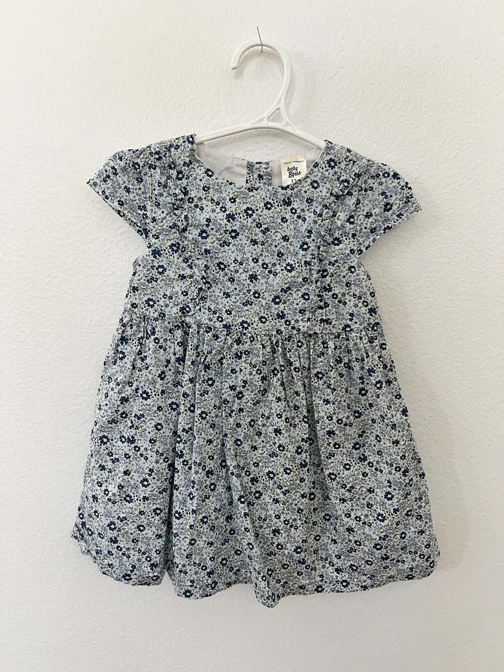 Baby B'gosh Floral Ruffle Cap Sleeve Dress Size 12M